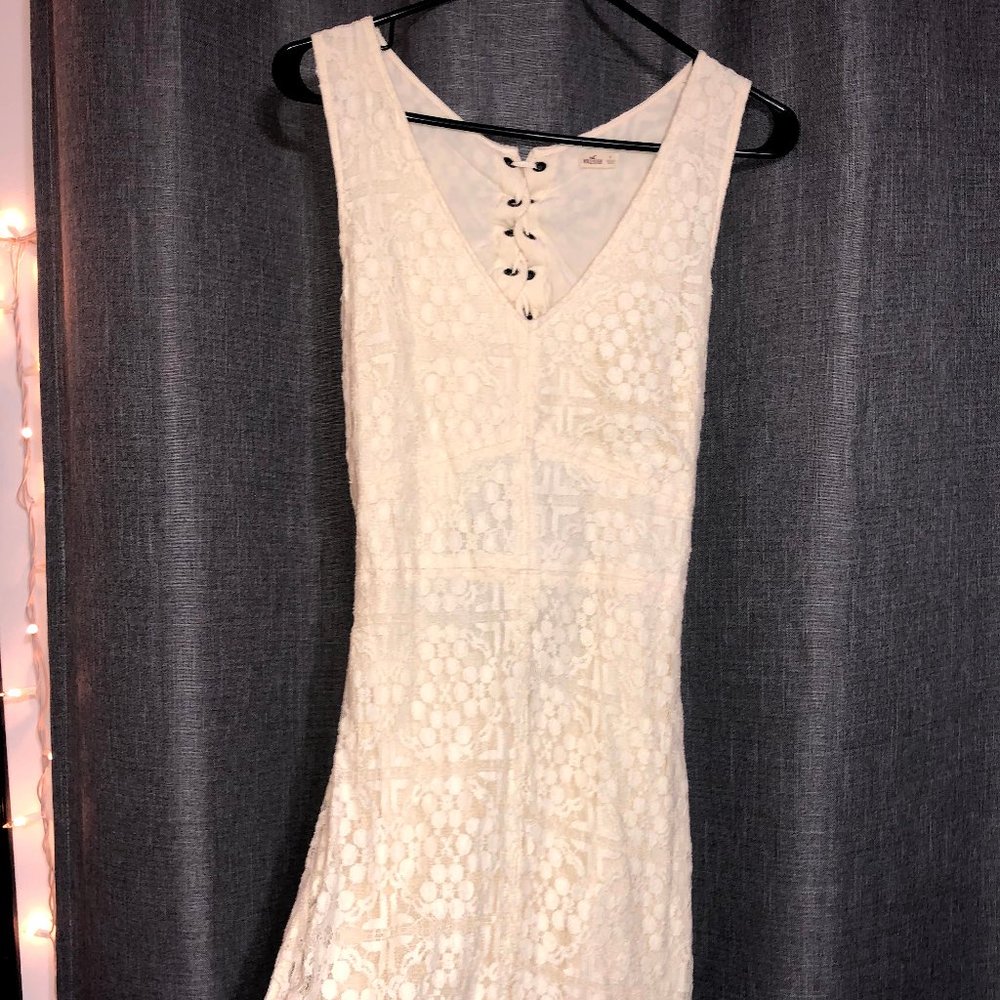 Beautiful Hollister Lace Up/Open Back Dress